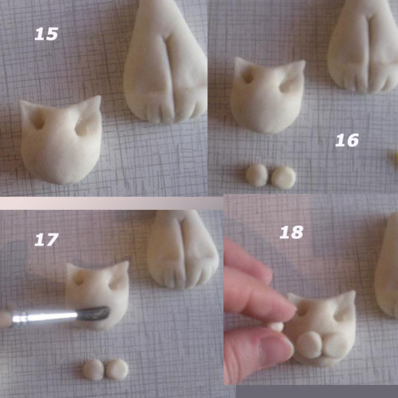 Коты из соленое тесто поэтапно Коты из соленое тесто поэтапно