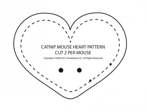 Мышка-сердечко для кота - мастер класс