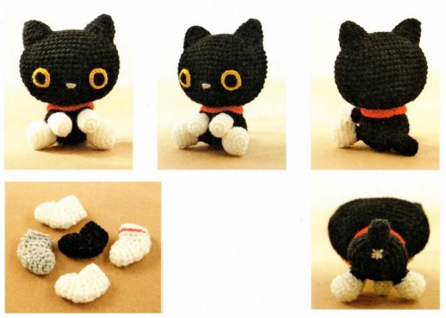 Вяжем игрушку Чёрный кот