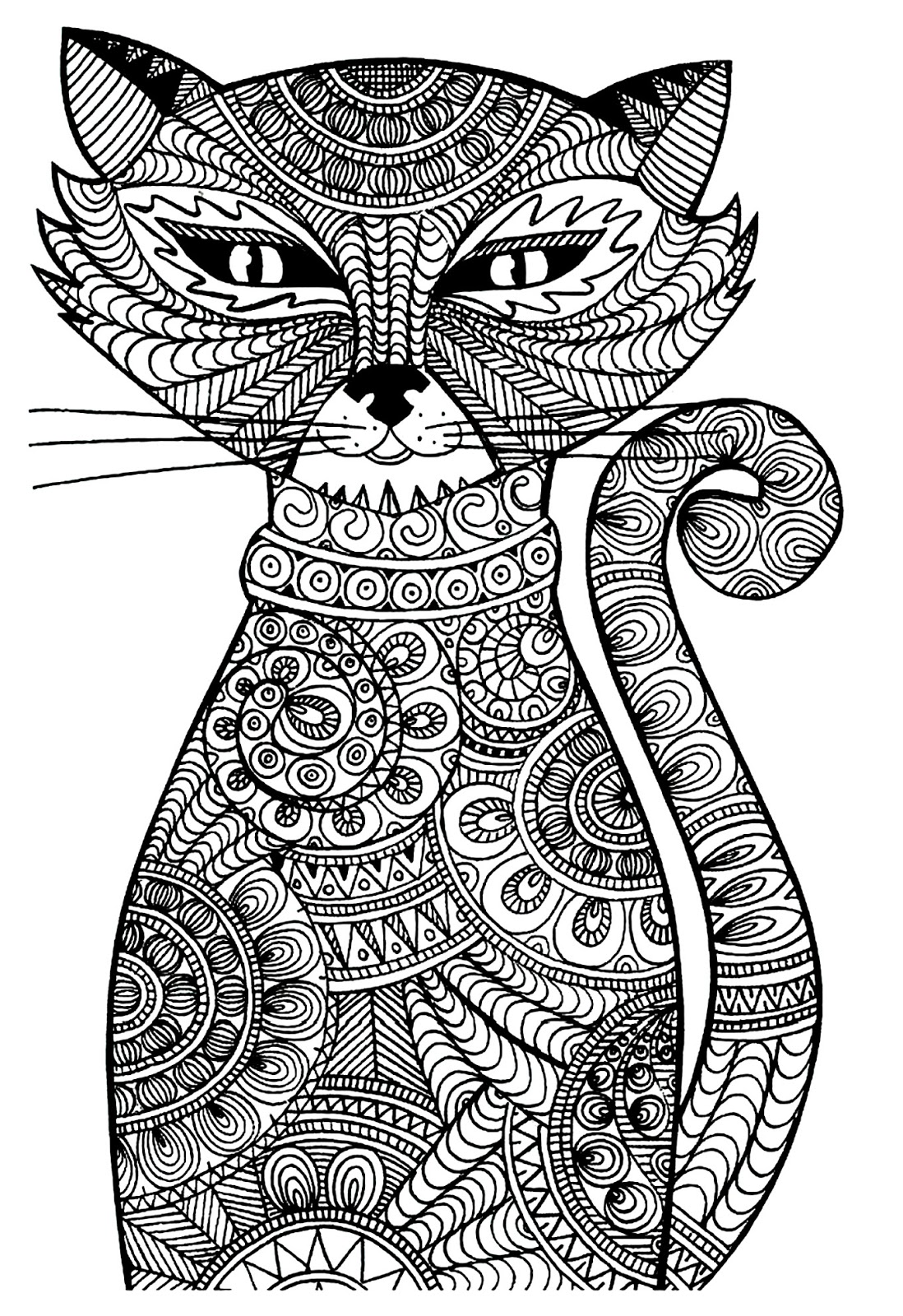 Раскраски котиков сложные. Раскраска антистресс. Рисунки для раскрашивания антистресс. Мандала животные. Раскраска-антистресс животные.