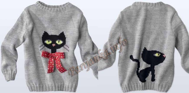 Пуловер Чёрный кот