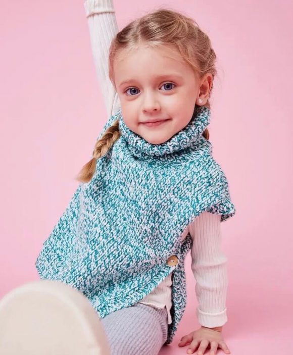 Жилет спицами – модное вязание для детей